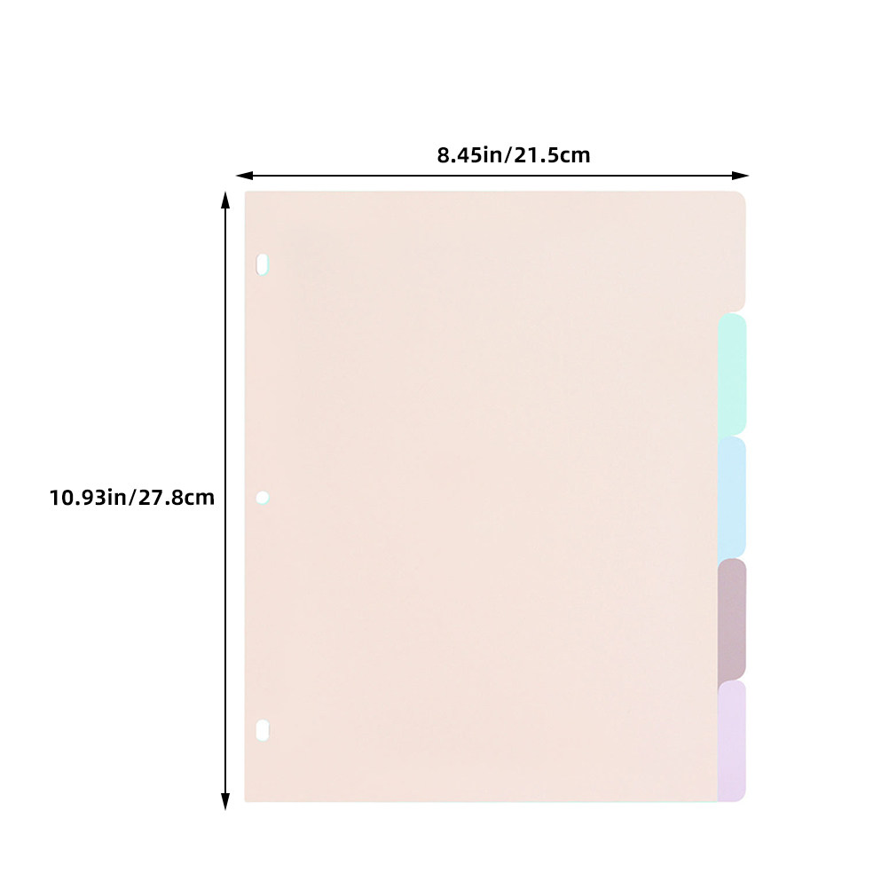 1세트 플라스틱 바인더 디바이더 A4 반투명 PP 컬러 - Tab Divider A4 리뷰 및 가격
