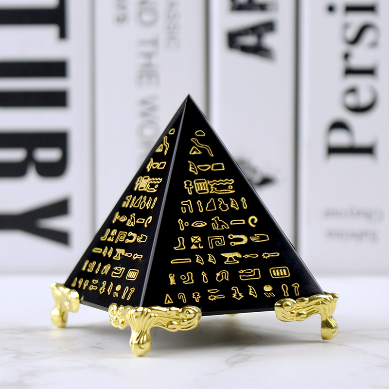 이집트 크리스탈 흑요석 피라미드 모델, 자연 에너지 치 - Paper Weight Crystal 리뷰 및 가격