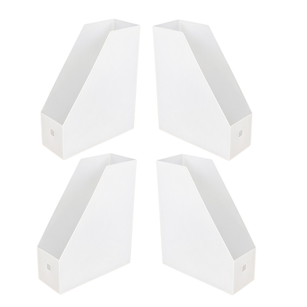 4Pcs 플라스틱 파일 정리함 상자 투명 수직 문서 홀 - Magazine Holder Rack 리뷰 및 가격