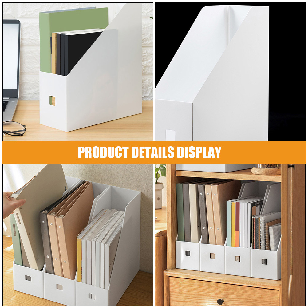 4Pcs 플라스틱 파일 정리함 상자 투명 수직 문서 홀 - Magazine Holder Rack 리뷰 및 가격